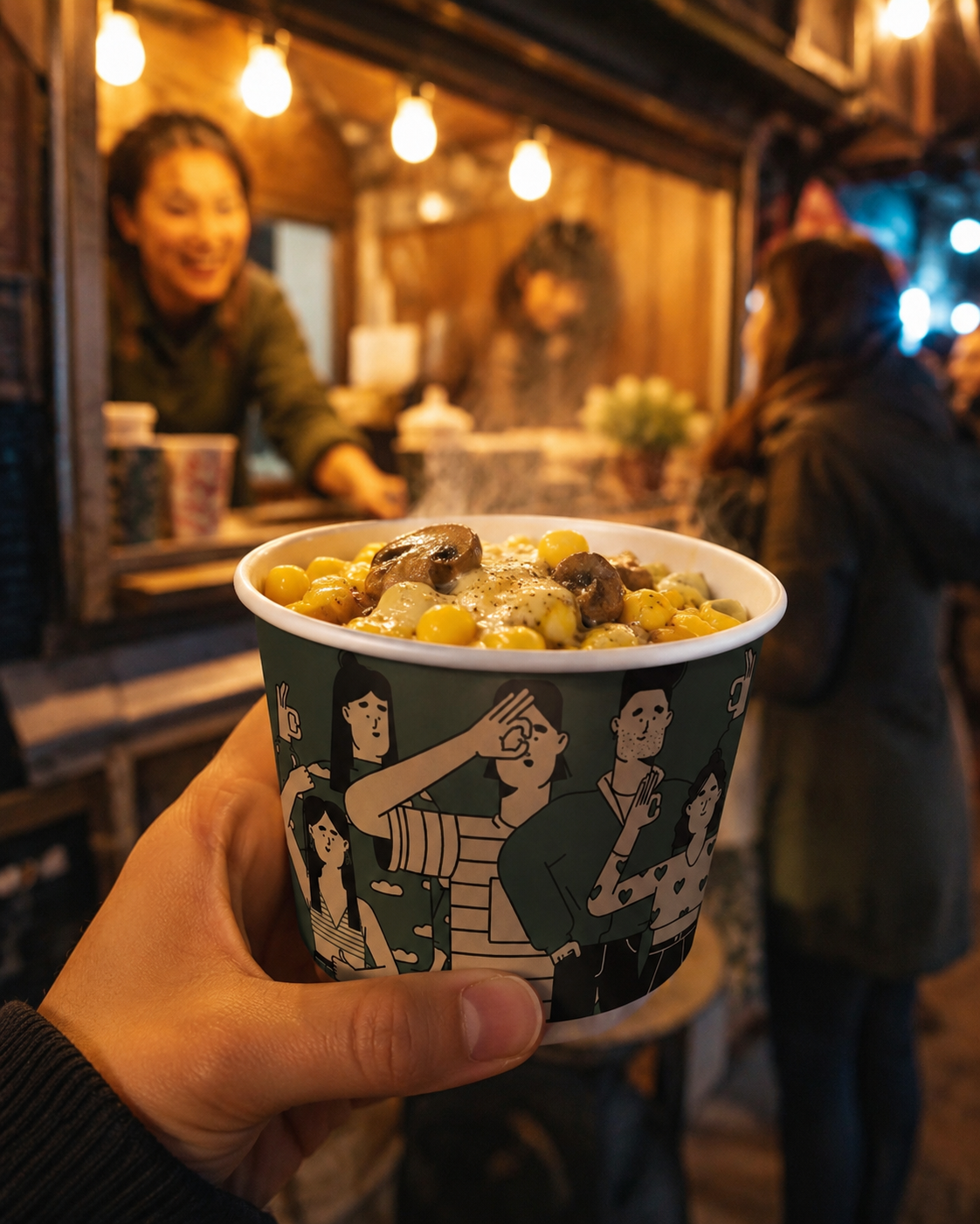Night market glow